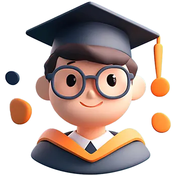 student 3d icon