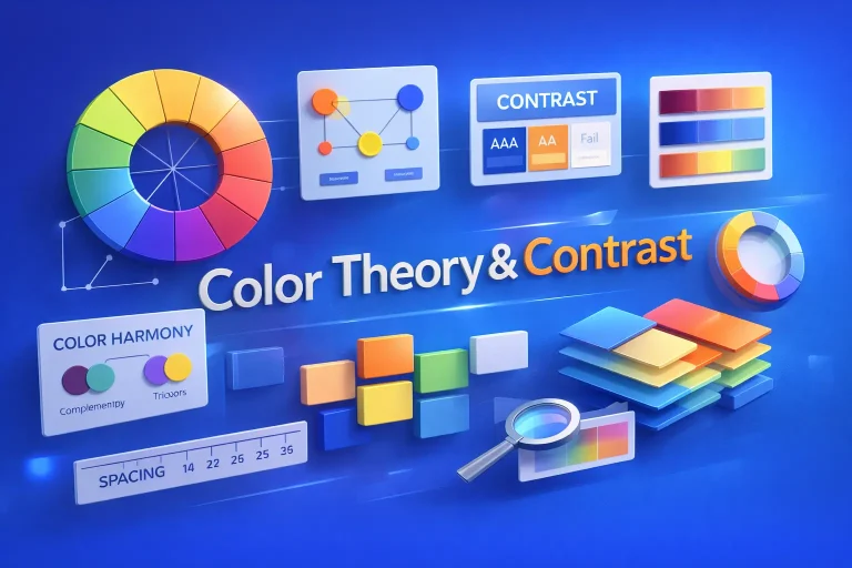 Color Theory and Contrast Banner