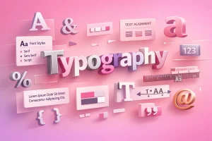 Typography banner