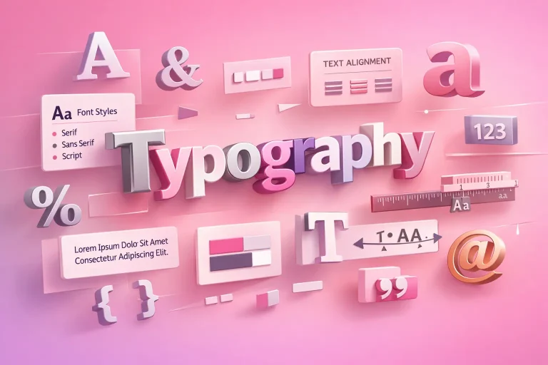 Typography banner