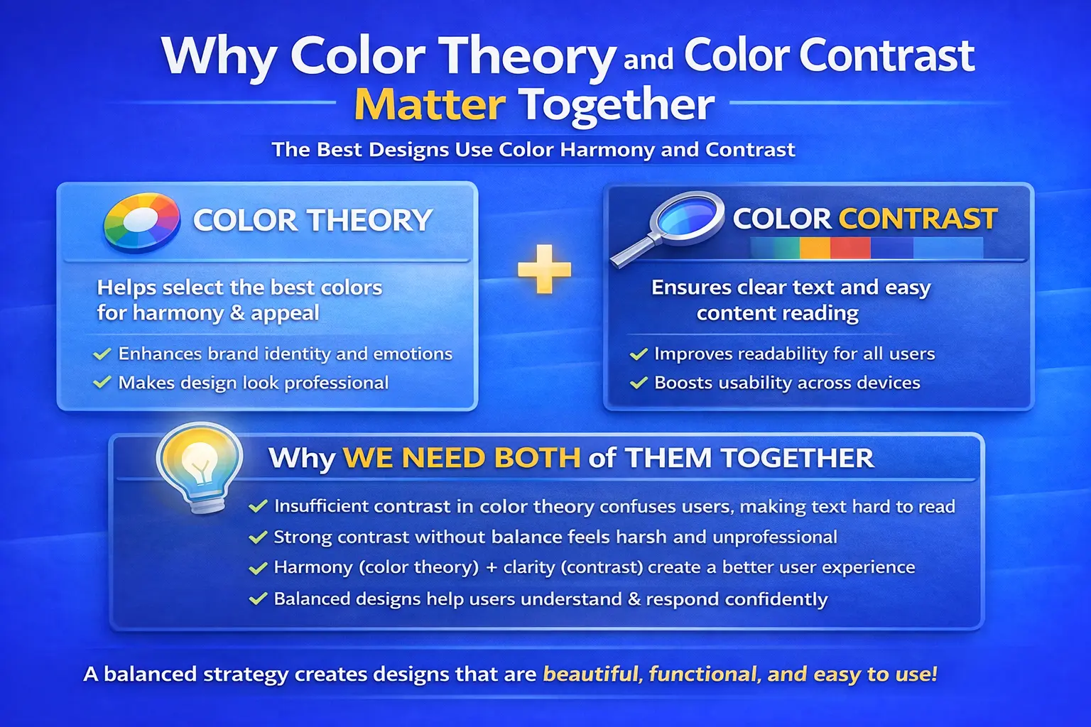 Why color theory and color contrast matter together